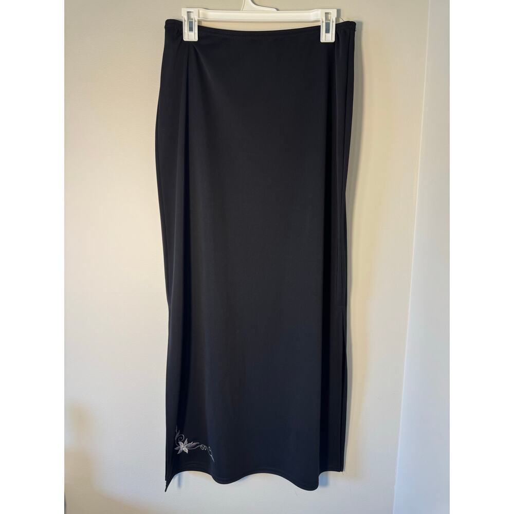 Vintage 90s Y2K Whimsygoth Floral Goth Skirt